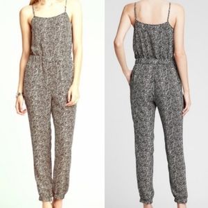 Banana Republic Black and White Jumpsuit